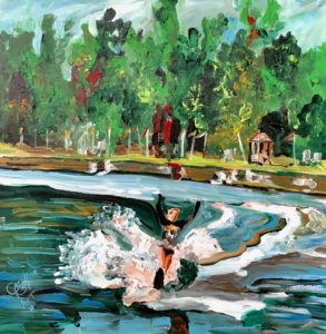 Live Action Expressionist Portrait - Shirley Coble Water Skier